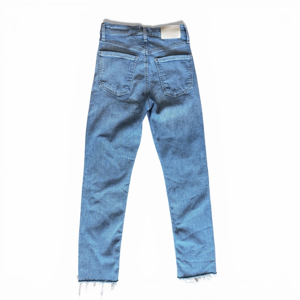 Citizens of Humanity Isola Crop Straight Leg Jeans Raw Hem - 24 - Picture 3 of 13